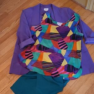 3 piece silk outfit